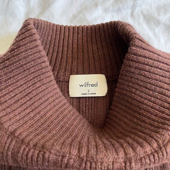 Aritzia Icalma Brown Ribbed Women's Sweater - Picture 5 of 5